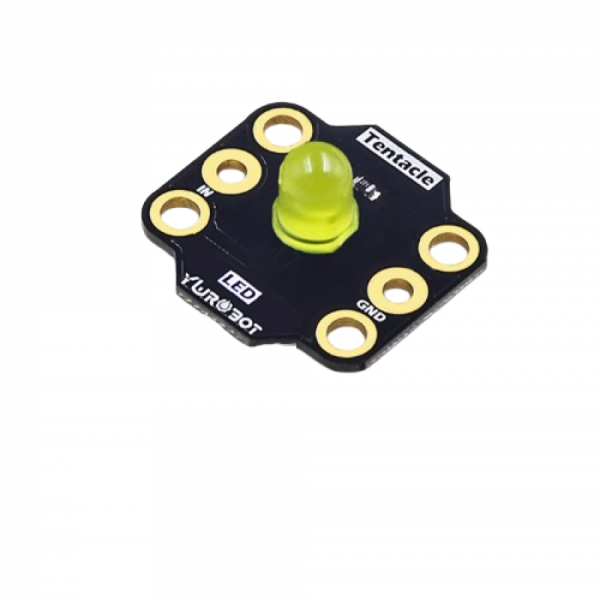 디바이스마트,MCU보드/전자키트 > 디스플레이 > LED,YwRobot,마이크로비트 호환 8mm LED 모듈 (노란색) [BRD200064],8mm 노란색 LED 모듈로 시각적 출력용으로 적합합니다.