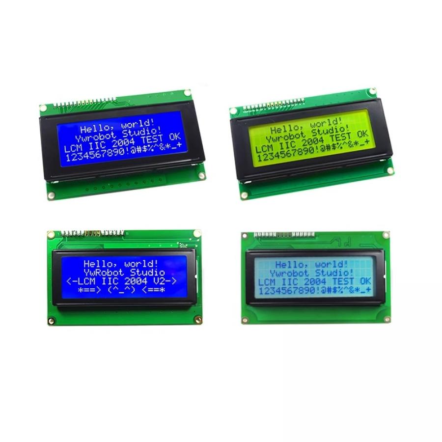 아두이노 호환 I2C 2004 LCD 디스플레이 모듈 (파란 배경+흰색 글자) [DIS040006]