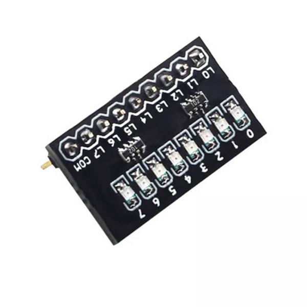 디바이스마트,오픈소스/코딩교육 > 아두이노 > 아두이노 LED/LCD모듈,YwRobot,아두이노용 8개 LED 마칭 라이트 모듈 (파란색) [ELB200152],구동: 공음극, 고전압에서 점등 / 입력 전압: 3.3V - 5V / 핀 간격: 2.54mm / 크기: 24mm x 13mm / LED: 0805 패치형 LED 8개