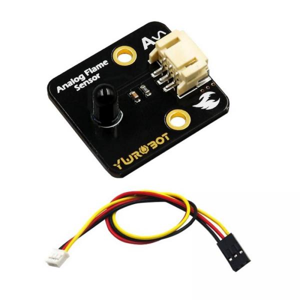 디바이스마트,MCU보드/전자키트 > 센서모듈 > 먼지/가스/연기/불꽃 > 화염/불꽃/번개센서,YwRobot,아두이노용 아날로그 화염 센서 모듈 (케이블 포함) [YEA200110],고정 홀 : 3mm / 홀 간격 : 17.78mm / 감지 파장 : 760-1100nm / 감지 각도 : 약 60° / 감지 거리 : 30~800mm / 전압 : 3.3V, 5V