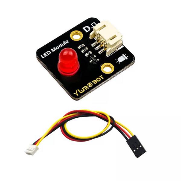 디바이스마트,MCU보드/전자키트 > 디스플레이 > LED,YwRobot,아두이노용 8mm LED 조명 모듈 + 와이어 (빨간색) [YEA200082],역전원 보호 인터페이스 / 크기 : 28 x 25mm / 고정 홀 : 3mm / 홀 간격 : 17.78mm / 전압 :  5V