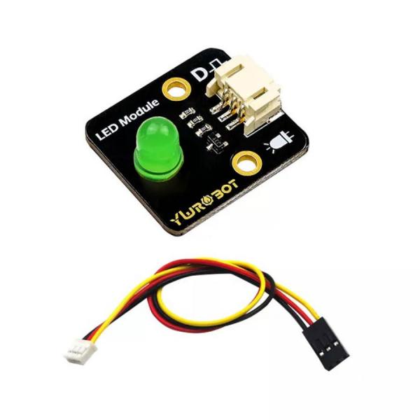디바이스마트,MCU보드/전자키트 > 디스플레이 > LED,YwRobot,아두이노용 8mm LED 조명 모듈 + 와이어 (초록색) [YEA200084],역전원 보호 인터페이스 / 크기 : 28 x 25mm / 고정 홀 : 3mm / 홀 간격 : 17.78mm / 전압 :  5V