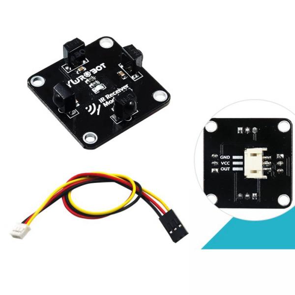 디바이스마트,MCU보드/전자키트 > 센서모듈 > 라이다/거리/초음파/라인 > 적외선(IR)/라인센서,YwRobot,아두이노 적외선 수신기 모듈 (케이블 포함) [YEA200102],크기 : 33x25mm / 고정 홀 : 3mm / 무게 : 약 3.2g / 전압 : 5V / 수신 헤드 : 1개