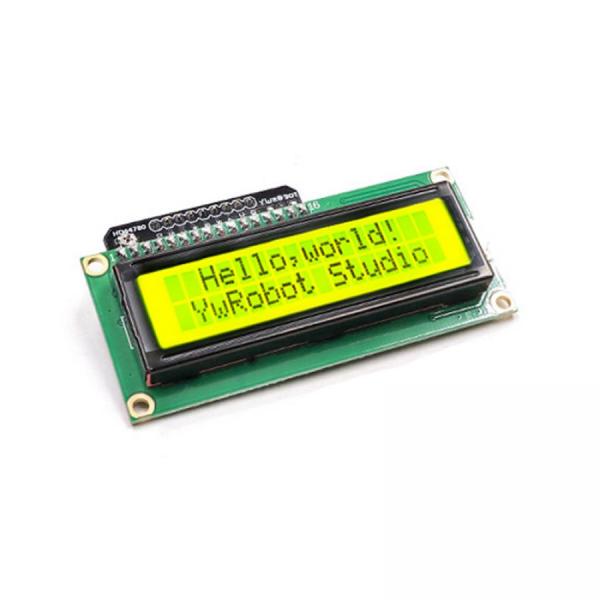 디바이스마트,오픈소스/코딩교육 > 아두이노 > 아두이노 LED/LCD모듈,YwRobot,아두이노용 1602 LCD 디스플레이 모듈 (노란색 배경 + 검은색 텍스트) [DIS080027],노란색 배경, 검은색 텍스트 / 크기 : 8x4.35cm / 전압 : 5V / 무게 : 33g