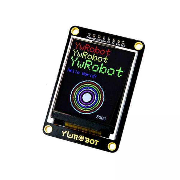 디바이스마트,MCU보드/전자키트 > 디스플레이 > LCD/OLED,YwRobot,아두이노용 1.8인치 TFT 컬러 LCD 디스플레이 [DIS080029],크기 : 58x39mm / 고정 홀 : 3mm / 홀 간격 : 33.02 x 52.07mm / 해상도 : 128 x 160 / 전압 : 5V