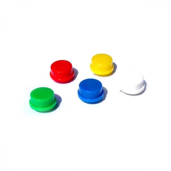 디바이스마트,스위치/부저/전기부품 > 스위치 > 스위치캡,YwRobot,B3F 오므론 버튼용 5색 키캡 세트 [ELB030636],레드,옐로우,그린,블루,화이트 세트 / 직경 : 13mm