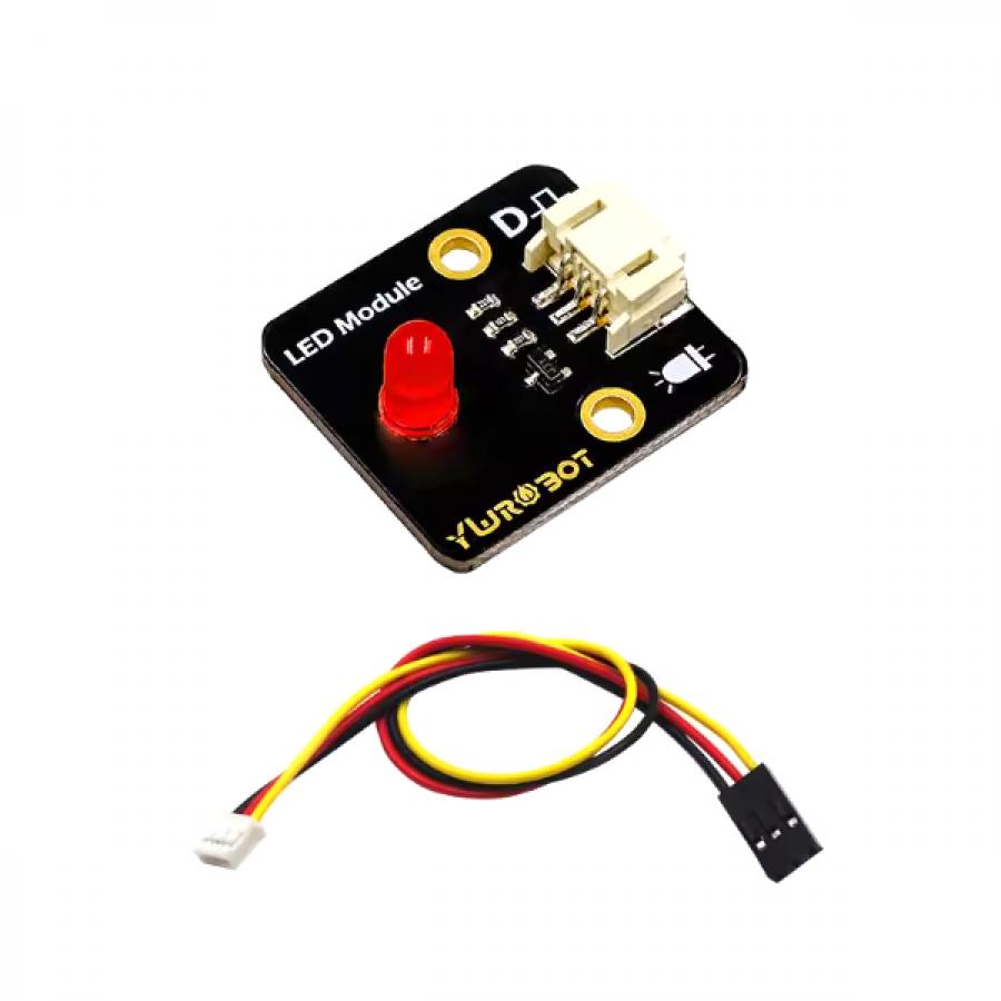 아두이노 5mm LED 모듈 레드 + 와이어 [YEA200087]