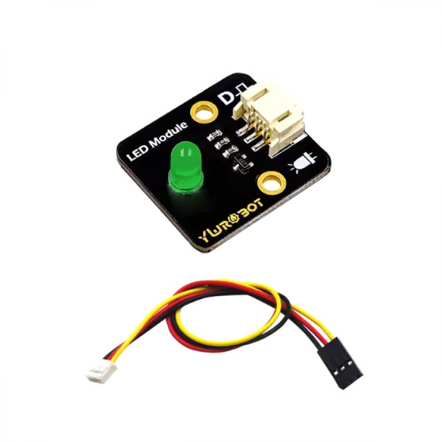 아두이노 5mm LED 모듈 그린 + 와이어 [YEA200089]