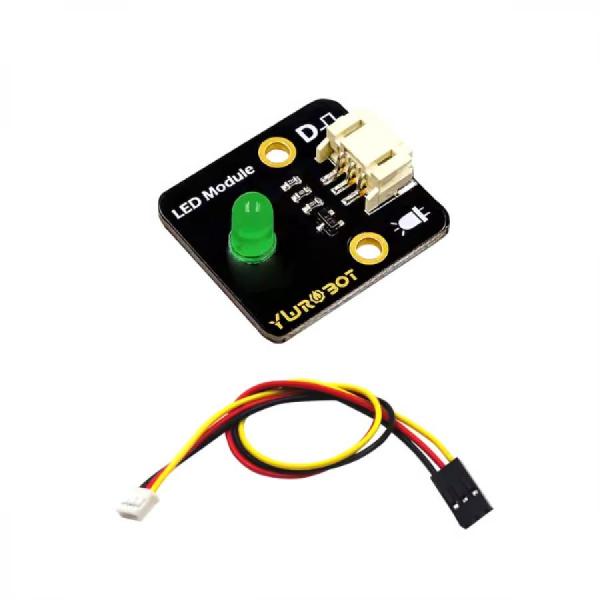디바이스마트,MCU보드/전자키트 > 디스플레이 > LED,YwRobot,아두이노 5mm LED 모듈 그린 + 와이어 [YEA200089],역방향 전원 방지 인터페이스 / 그린 색상 / 크기 : 28x25mm / 밝기 : 보통 / LED : 5mm LED / 전압 : 5V / 입력 : 디지털 레벨 / 모듈 + 와이어 세트