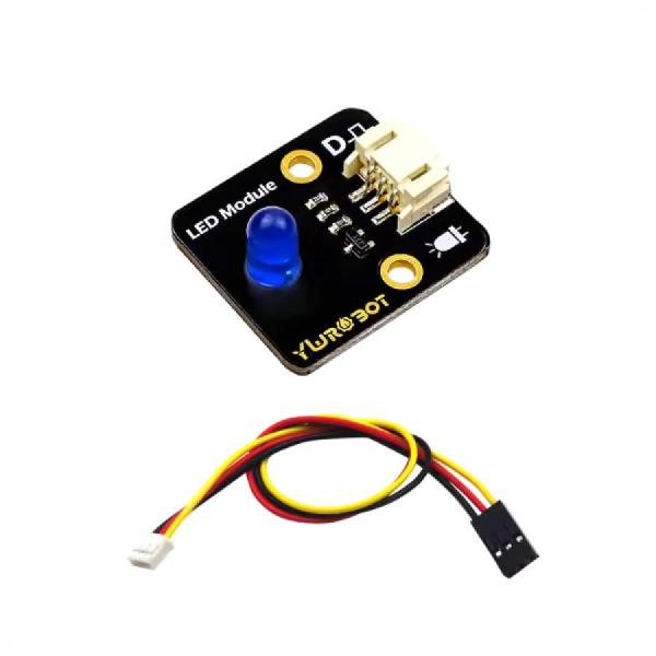 디바이스마트,MCU보드/전자키트 > 디스플레이 > LED,YwRobot,아두이노 5mm LED 모듈 블루 + 와이어 [YEA200090],역방향 전원 방지 인터페이스 / 블루 색상 / 크기 : 28x25mm / 밝기 : 보통 / LED : 5mm LED / 전압 : 5V / 입력 : 디지털 레벨 / 모듈 + 와이어 세트