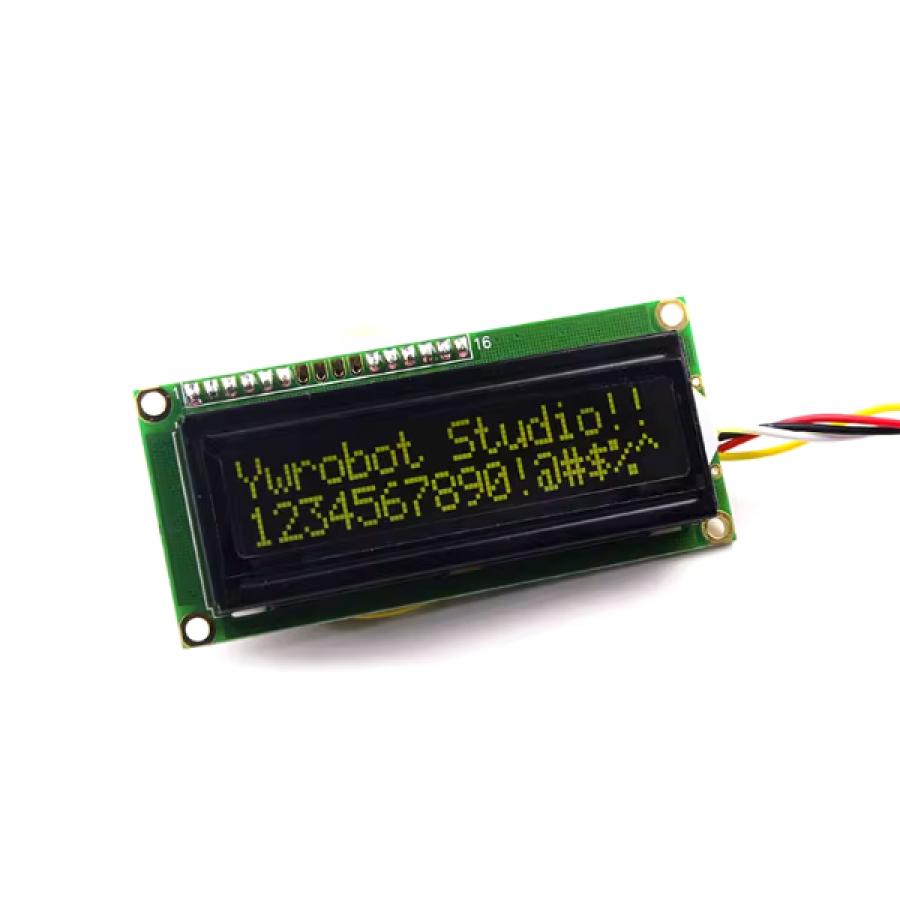 아두이노용 I2C 1602 LCD 디스플레이 모듈 (노란색) [DIS080022]