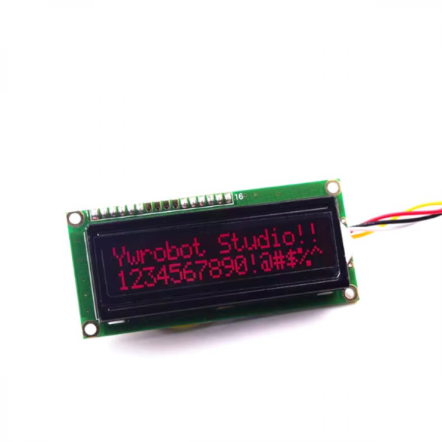 아두이노용 I2C 1602 LCD 디스플레이 모듈 (빨간색) [DIS080023]