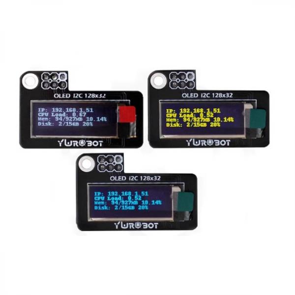 디바이스마트,MCU보드/전자키트 > 디스플레이 > LCD/OLED,YwRobot,라즈베리파이용 I2C 0.91인치 OLED 디스플레이 모듈 (파란색) [RPI090006],검은색 배경에 파란색 텍스트 / 전체 크기 : 38 x 25mm / 해상도 : 128 x 32 (도트 매트릭스) / 전압 : 5V