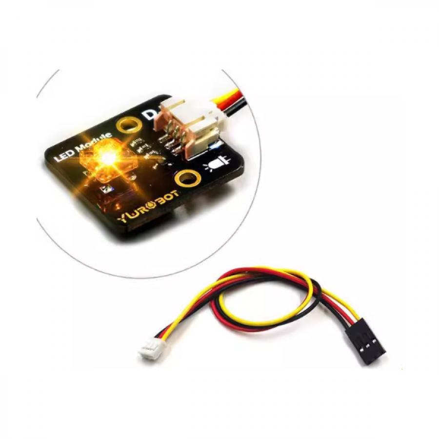 아두이노 5V LED 모듈 (Yellow) + 와이어 [YEA200093]