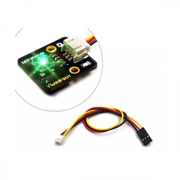 디바이스마트,오픈소스/코딩교육 > 아두이노 > 아두이노 LED/LCD모듈,YwRobot,아두이노 5V LED 모듈 (Green) + 와이어 [YEA200094],역방향 전원 방지 인터페이스 / 모듈 크기 : 28 x 25mm / 무게 : 약 3.3g / 전압 : 5V / 20cm PH2.0 와이어 세트