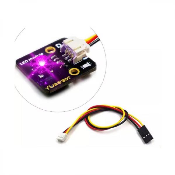디바이스마트,오픈소스/코딩교육 > 아두이노 > 아두이노 LED/LCD모듈,YwRobot,아두이노 5V LED 모듈 (Pink) + 와이어 [YEA200097],역방향 전원 방지 인터페이스 / 모듈 크기 : 28 x 25mm / 무게 : 약 3.3g / 전압 : 5V / 20cm PH2.0 와이어 세트