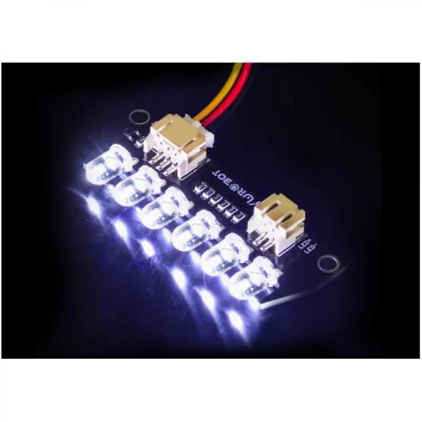 디바이스마트,MCU보드/전자키트 > 디스플레이 > LED,YwRobot,아두이노용 6구 고휘도 5mm 흰색 LED 모듈 (PH2.0 커넥터 포함) [ELB200083],6개 LED 모듈 / 크기 :  55 x 18mm / 전압 : 5V / 입력 : 디지털 레벨