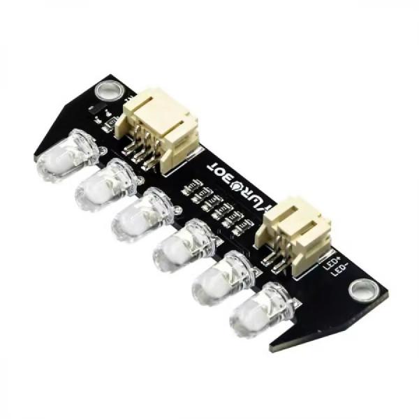 디바이스마트,MCU보드/전자키트 > 디스플레이 > LED,YwRobot,아두이노용 6구 고휘도 5mm 흰색 LED 모듈 (PH2.0 커넥터 포함) [ELB200083],6개 LED 모듈 / 크기 :  55 x 18mm / 전압 : 5V / 입력 : 디지털 레벨