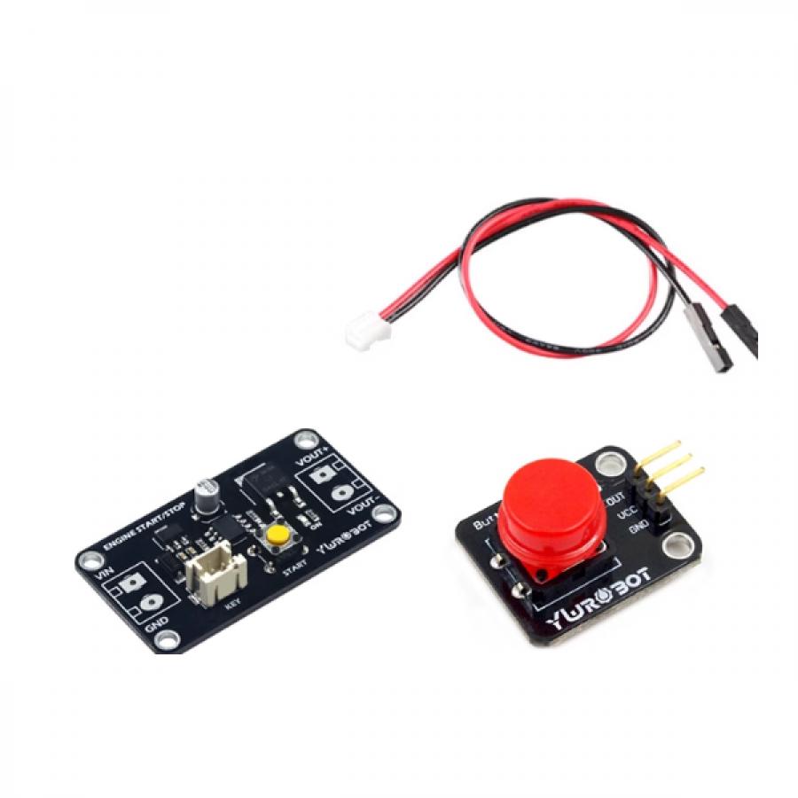 DIY 전자 제작용 토글 스위치 모듈 (터미널 없음) + 버튼 모듈 + 케이블 세트 [ELB200111]