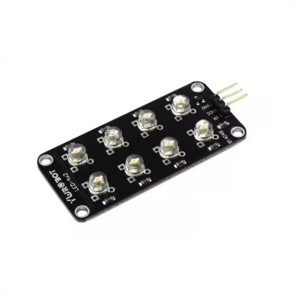 디바이스마트,오픈소스/코딩교육 > 아두이노 > 아두이노 LED/LCD모듈,YwRobot,아두이노 8 light LED module (Pink) [ELB050074],아두이노 호환 / 크기 : 56 x 26mm / 전압 : 5V