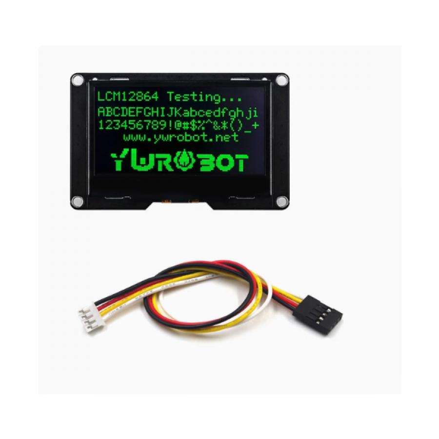 아두이노용 2.4인치 OLED LCD 디스플레이 모듈 (초록색 텍스트)  [ELB200113]