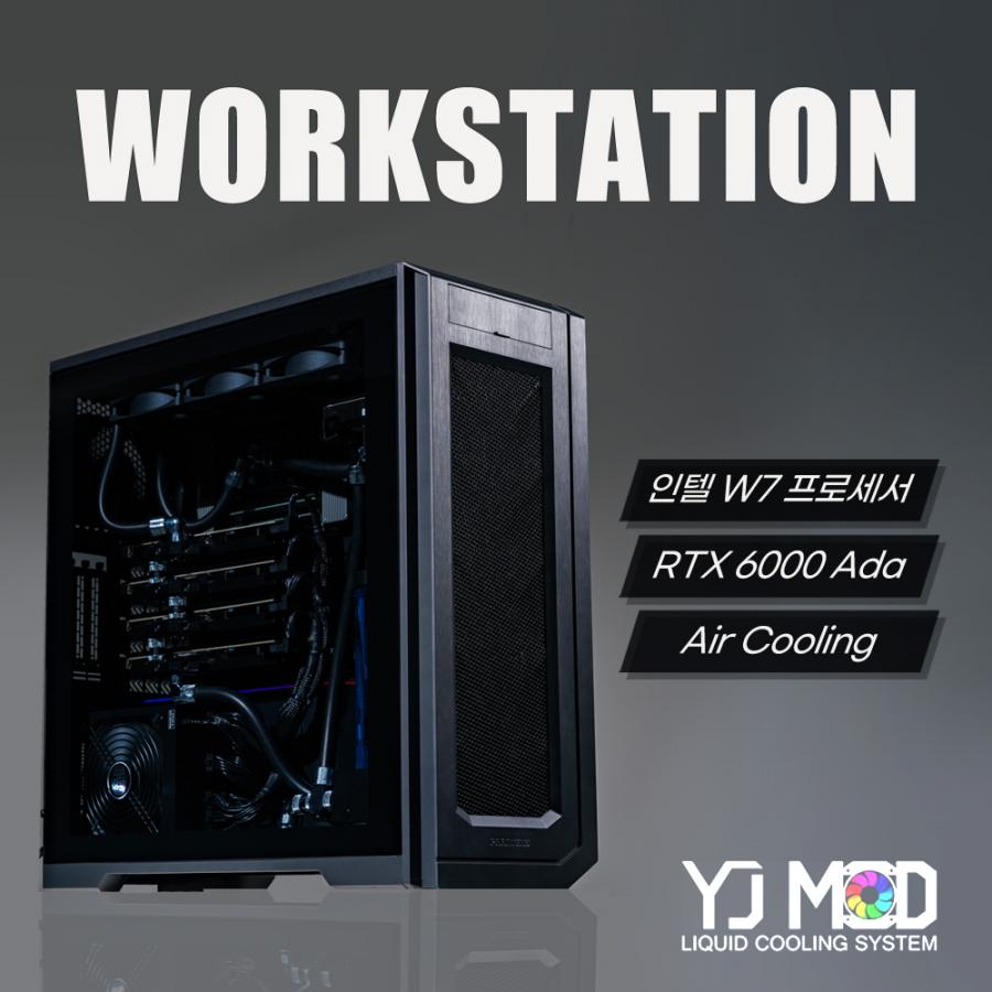 YJMOD 2G90S 제온 w7-3445 256GB RAM RTX 6000 Ada SSD 2TB 공랭