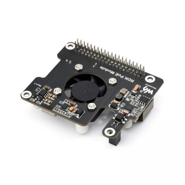 디바이스마트,MCU보드/전자키트 > 인공지능/임베디드/산업용 > 인공지능/머신러닝 > 인공지능 확장보드/액세서리,D-Robotics,RDK X5용 802.3af/at 지원 PoE 확장 보드 (쿨링팬 포함),RDK X5 개발 보드 전용 PoE 확장 모듈 / 이더넷 케이블 하나로 전원 + 통신 제공 / IEEE 802.3af/at 표준 지원 / 5V 4.5A 및 12V 2A 출력 / 표준 40핀 GPIO 스택형 커넥터 / 구리 방열판 및 5V 쿨링팬 포함