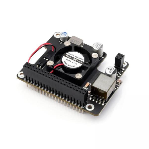 디바이스마트,MCU보드/전자키트 > 인공지능/임베디드/산업용 > 인공지능/머신러닝 > 인공지능 확장보드/액세서리,D-Robotics,RDK X5용 802.3af/at 지원 PoE 확장 보드 (쿨링팬 포함),RDK X5 개발 보드 전용 PoE 확장 모듈 / 이더넷 케이블 하나로 전원 + 통신 제공 / IEEE 802.3af/at 표준 지원 / 5V 4.5A 및 12V 2A 출력 / 표준 40핀 GPIO 스택형 커넥터 / 구리 방열판 및 5V 쿨링팬 포함