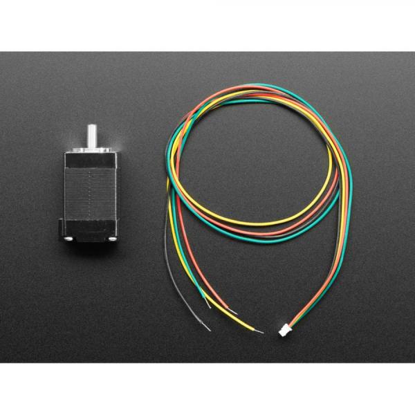 디바이스마트,기계/제어/로봇/모터 > 모터류 > 스텝모터 > 2상 바이폴라 스텝모터,Adafruit,Mini Stepper Motor - 200 Steps - 20x30mm NEMA-8 Size [ada-4411],스텝당 1.8° / 최대 전류 : 600mA / 4선, 약 16인치 리드 / 정격전압 3.9V