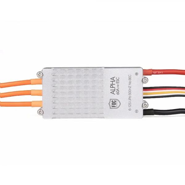 디바이스마트,기계/제어/로봇/모터 > 교육/취미로봇 > 드론/항공기 > 드론 변속기/ESC,T-MOTOR,ALPHA 60A 12S V1.2 Multi-Rotor 드론FOC변속기,크기 78.7*32.5*16.2mm / 무게(케이블 포함) 73g / 스로틀 반응 속도 300ms
