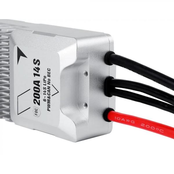 디바이스마트,기계/제어/로봇/모터 > 교육/취미로봇 > 드론/항공기 > 드론 변속기/ESC,T-MOTOR,V200A 14S 드론 변속기,크기 127*56*33mm / 무게(케이블 포함) 470g