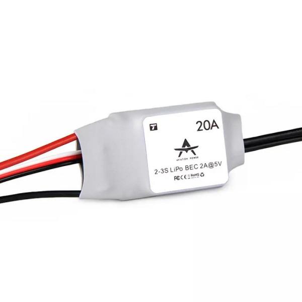 디바이스마트,기계/제어/로봇/모터 > 교육/취미로봇 > 드론/항공기 > 드론 변속기/ESC,T-MOTOR,AT20A 2-3S Fixed Wing Airplane변속기,BEC 출력 5V/2A 지원 / 고속 스로틀 반응 / 무게 19g