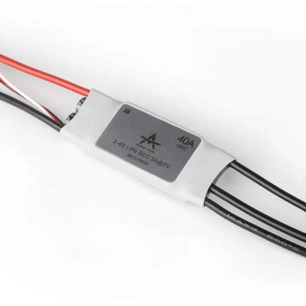 디바이스마트,기계/제어/로봇/모터 > 교육/취미로봇 > 드론/항공기 > 드론 변속기/ESC,T-MOTOR,AT40A 2-6S Fixed Wing Airplane변속기,BEC 출력 5V/3A 지원 / 고속 스로틀 반응 / 무게 43g