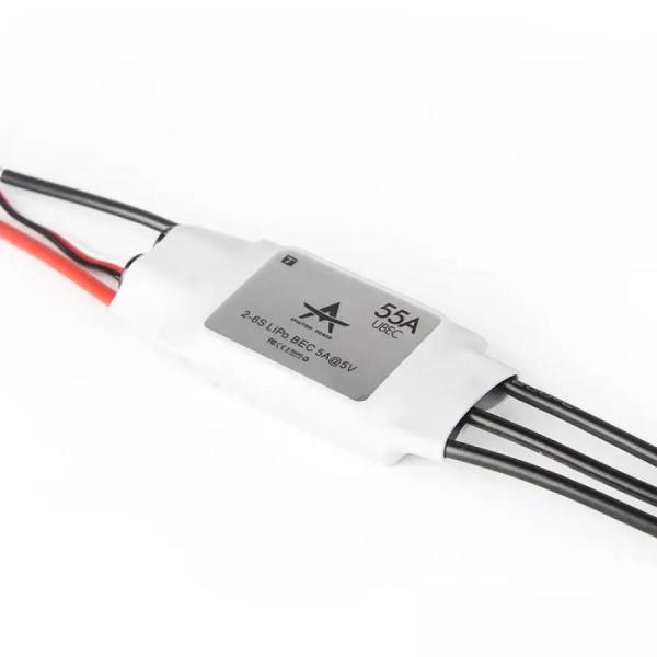 디바이스마트,기계/제어/로봇/모터 > 교육/취미로봇 > 드론/항공기 > 드론 변속기/ESC,T-MOTOR,AT55A 2-6S Fixed Wing Aircraft변속기,BEC 출력 5V/5A 지원 / 고속 스로틀 반응 / 무게 63g