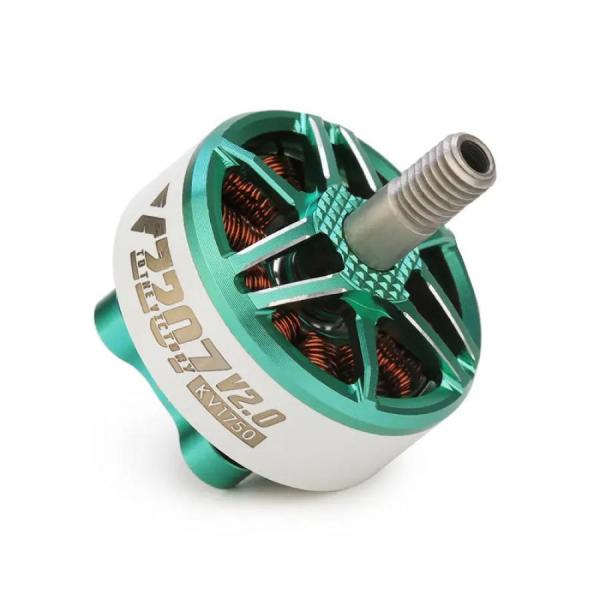 디바이스마트,기계/제어/로봇/모터 > 모터류 > BLDC모터 > 브랜드(T-Motor) BLDC모터,T-MOTOR,V2207 V2.0 5"FPV Freestyle&Racing 모터 4-6S Emerald green KV1750,FPV / KV1750 / 모터 치수 ø27.5*31.35mm / 무게(케이블 포함) 35.1g / 최대 출력(60초) 804W / 모터 단품
