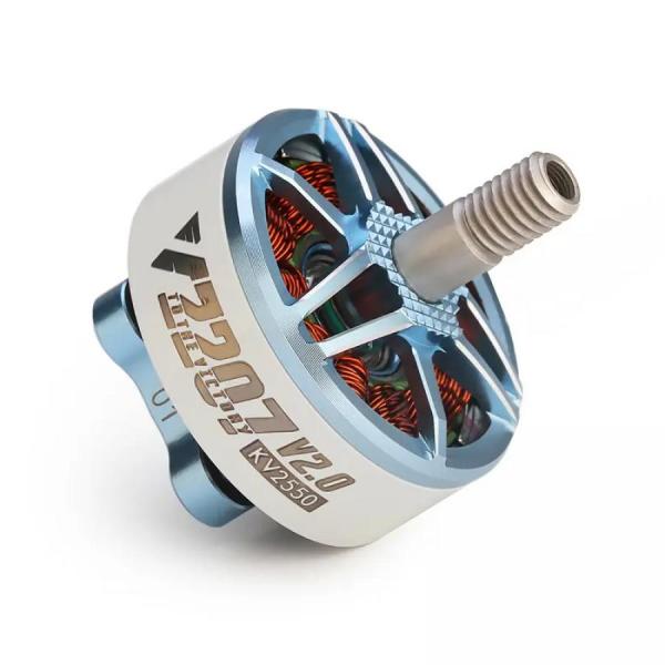디바이스마트,기계/제어/로봇/모터 > 모터류 > BLDC모터 > 브랜드(T-Motor) BLDC모터,T-MOTOR,V2207 V2.0 5"FPV Freestyle&Racing 모터 4-6S Ice Blue KV2550,FPV / KV2550 / 모터 치수 ø27.5*31.35mm / 무게(케이블 포함) 34.3g / 최대 출력(60초) 545W / 모터 단품