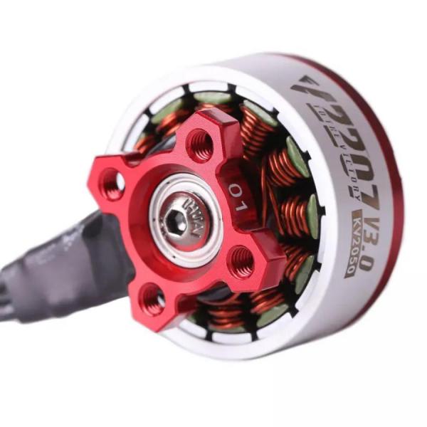 디바이스마트,기계/제어/로봇/모터 > 모터류 > BLDC모터 > 브랜드(T-Motor) BLDC모터,T-MOTOR,V2207 V3.0 5inch FPV Freestyle&Racing 드론모터 KV2050,FPV / KV2050 / 무게(케이블 포함) 36.8g / 최대 출력(60초) 1153.4W / 모터 단품