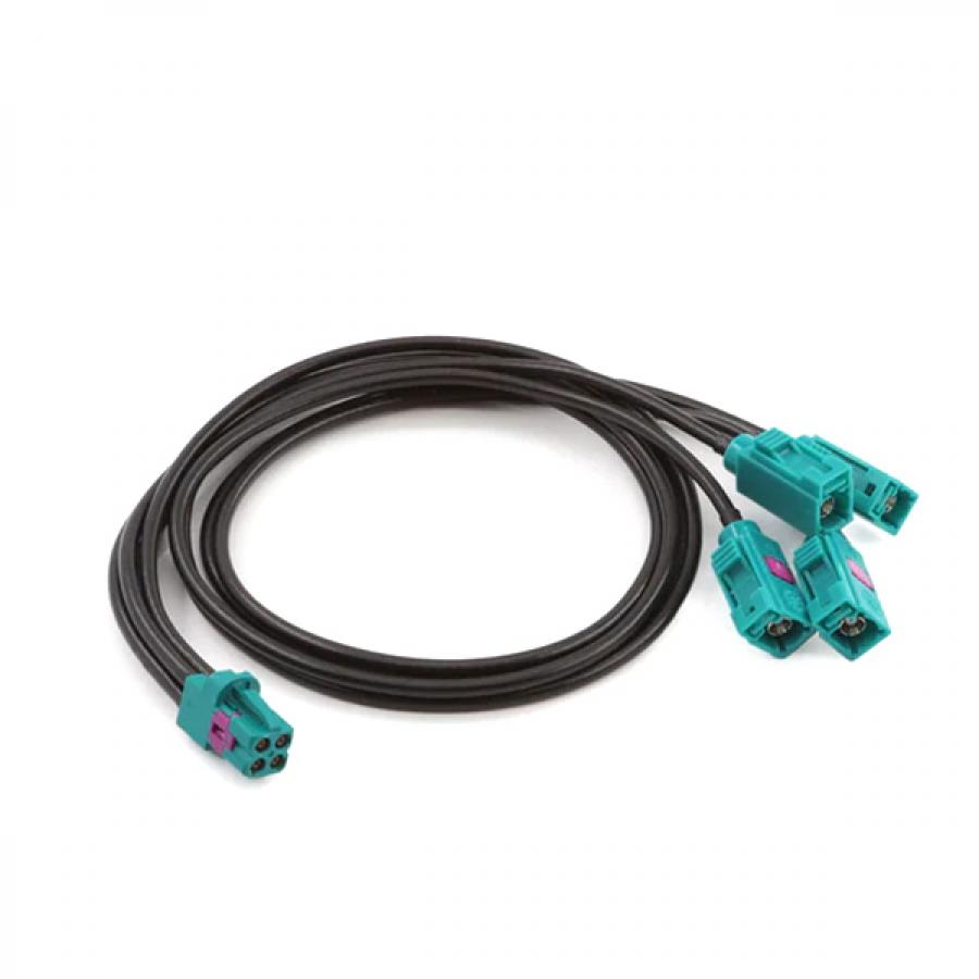 GMSL2 Fakra 1-to-4 케이블 M-F 0.5M