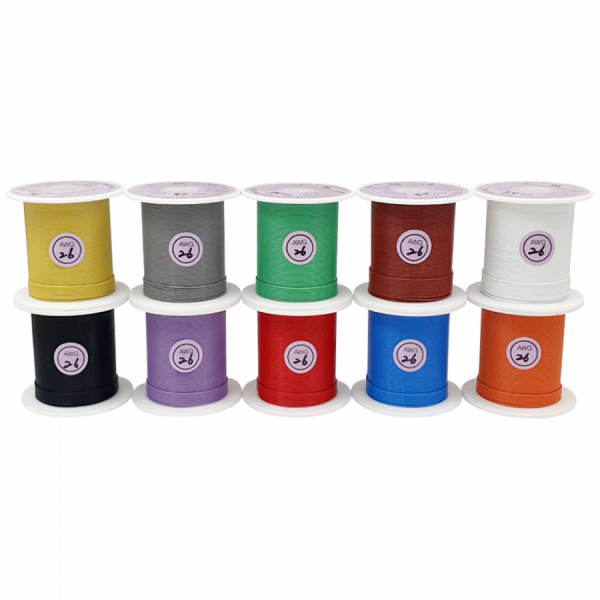 디바이스마트,케이블/전선 > KS/UL/절연전선 > 범용전선,SME,테프론 랩핑 와이어(연선) [AWG26-30M],정격 전압 : 300V (DC 20,000V) / 사용 온도 : -80℃ ∼ Max 150℃ / 길이 : 30m / Rohs의 규격 제품