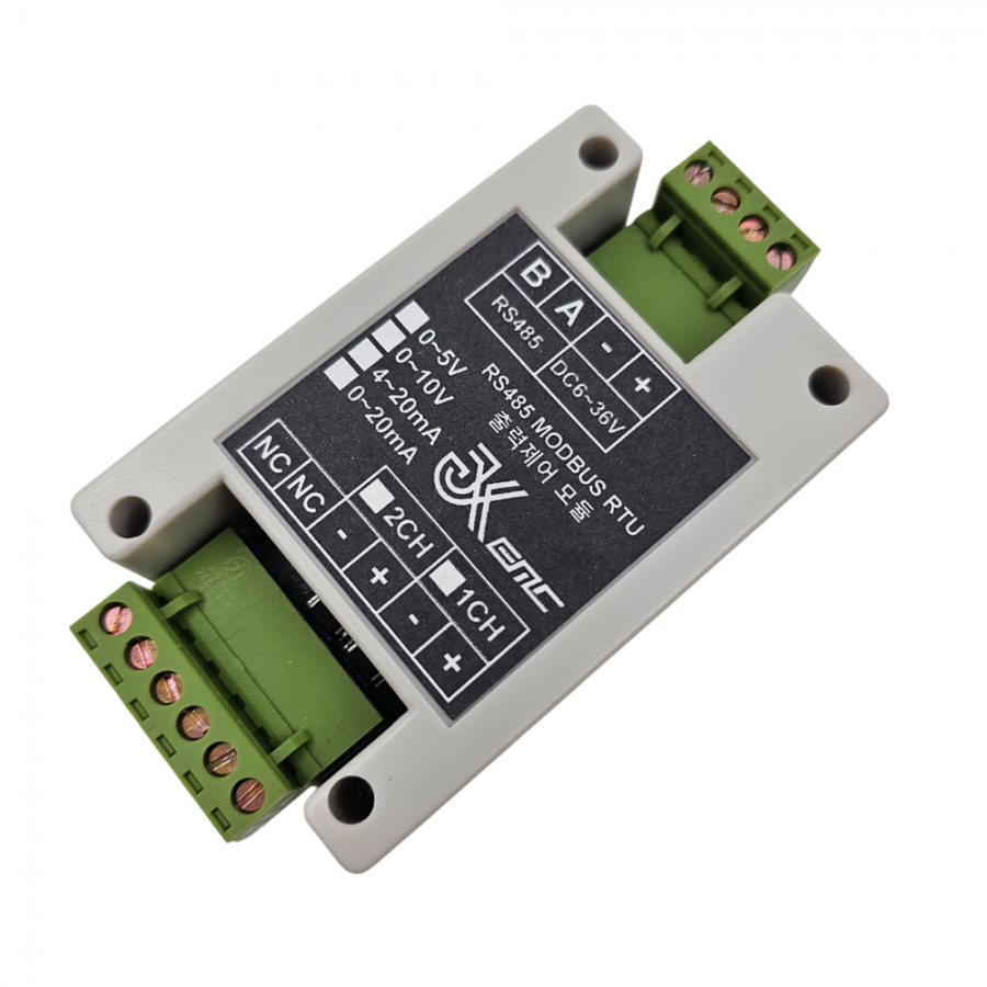 RS485 MODBUS RTU 0-5V 아날로그 출력제어 JK-05V-P01-CH1