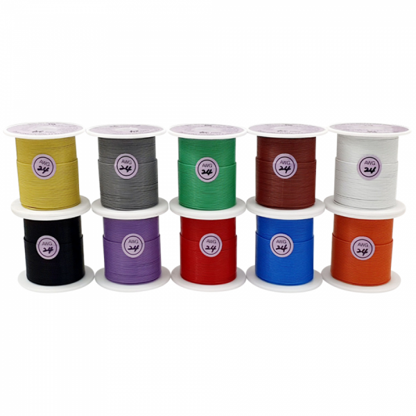 디바이스마트,케이블/전선 > KS/UL/절연전선 > 범용전선,SME,테프론 랩핑 와이어(연선) [AWG24-30M],정격 전압 : 300V (DC 20,000V) / 사용 온도 : -80℃ ∼ Max 150℃ / 길이 : 30m / Rohs의 규격 제품