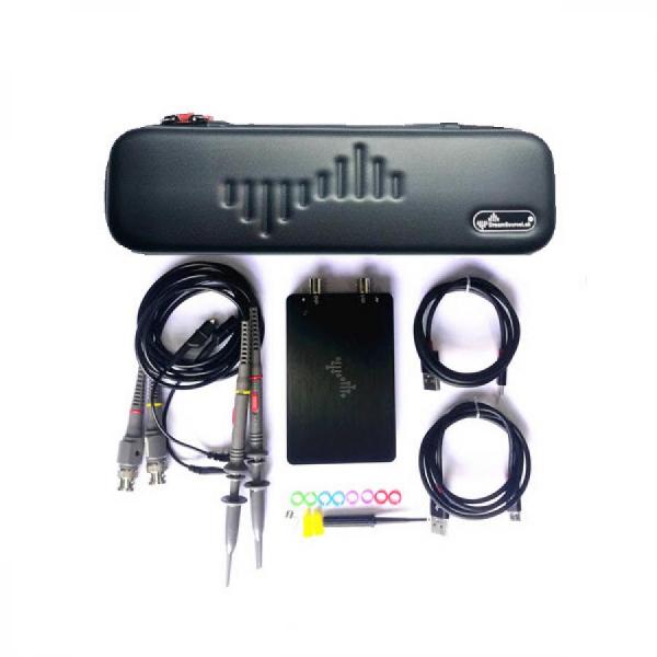 디바이스마트,계측기/측정공구 > 전기/전자 계측기 > 오실로스코프,DreamSourceLab,DSCope U2B100,초소형 오실로스코프 2채널 / USB2.0(Type-C) / Bandwidth : 100MHz / Sample rate: 1GSa/s / Memory: 2Gbits / Record Length: 20K Real-time, 32K Single