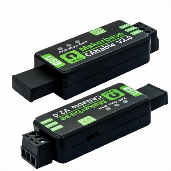 디바이스마트,MCU보드/전자키트 > 통신/네트워크 > CAN통신,Makerbase,CANable V2.0 USB to CAN 모듈 (C타입),CAN2.0A·2.0B 지원 USB to CAN 통신 모듈 / Type-C / 최대 전송속도 5Mbps / 펌웨어 candleLight·slcan / STM32G431C8T6 + TJA1051T/3