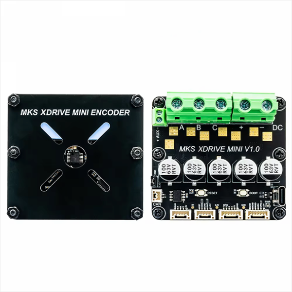 디바이스마트,기계/제어/로봇/모터 > 모터드라이버 > BLDC모터 드라이버 > 500W 이상 BLDC 모터드라이버,Makerbase,XDrive MINI 고정밀 BLDC 서보 모터 드라이버,ODrive V3.6 기반 호환 오픈소스 모터 드라이브 보드 / 3상 BLDC 모터 제어용 / SPI 엔코더 내장 / USB-C 디버깅 / 최대 120A 피크 전류 / 실시간 온도 모니터링 및 통신 인터페이스 지원