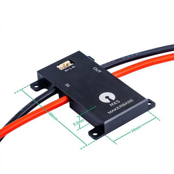 디바이스마트,스위치/부저/전기부품 > 산업용 스위치/제어 기기 > 파워 스위치,Makerbase,MKS AntiSpark 스위치 V2,고전류 스위치 / 연속전류: 150A / 최대전류: 300A / 최대전압: 20S (90V) / 알루미늄 기판 / 발열 및 과전류 보호 성능