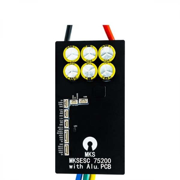 디바이스마트,기계/제어/로봇/모터 > 모터드라이버 > BLDC모터 드라이버 > 500W 이상 BLDC 모터드라이버,Makerbase,VESC 75200 V2 모터 컨트롤러 200A,고전류 VESC75 기반 BLDC 모터 드라이버 / 최대 300A / 전압: DC 14V~84V(4S~20S) / 속도 제한: 150000 ERPM / 다양한 센서 호환 / 다양한 통신 방식(UART,I2C,CAN 등)