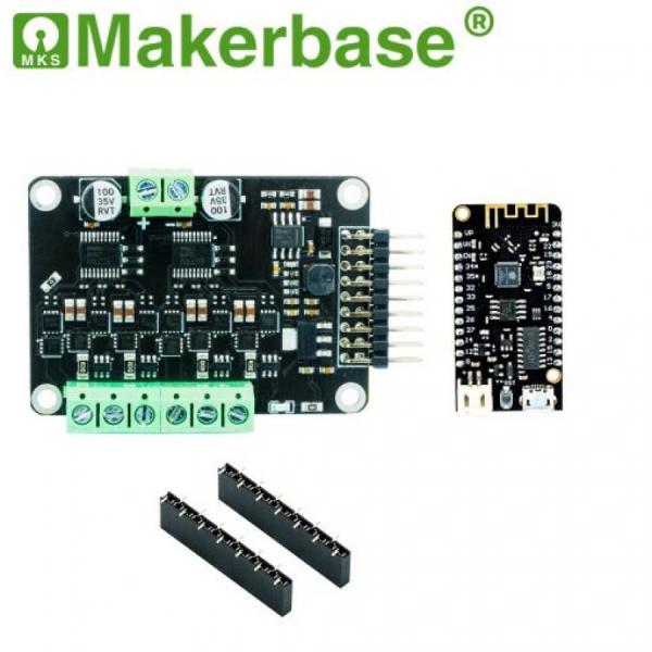 디바이스마트,기계/제어/로봇/모터 > 모터드라이버 > BLDC모터 드라이버 > 300W 이하 BLDC 모터드라이버,Makerbase,DUAL FOC PLUS 2채널 BLDC 모터 컨트롤러 + ESP32 세트,ESP32 호환 듀얼채널 BLDC 모터 드라이버 / 최대 12A / 토크·속도·위치 제어 지원 / 다채널 센서 및 PWM 인터페이스 지원 / ±33A 전류 감지 지원 / 모듈형 저전력 설계