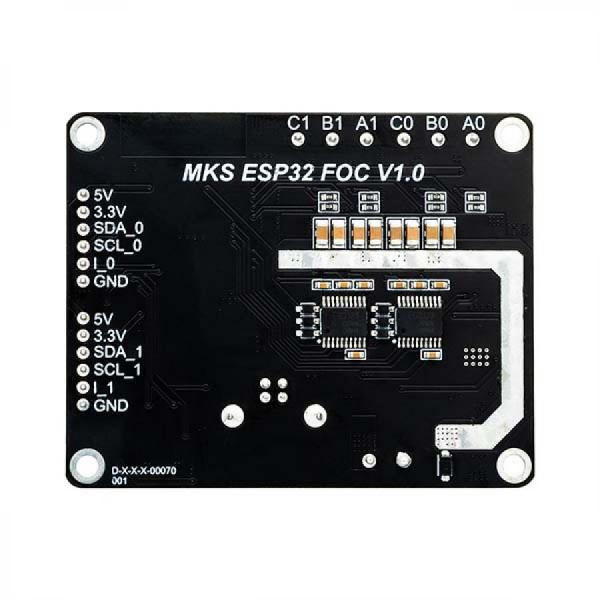 디바이스마트,기계/제어/로봇/모터 > 모터드라이버 > BLDC모터 드라이버 > 300W 이하 BLDC 모터드라이버,Makerbase,ESP32 FOC V1.0 듀얼 채널 BLDC 모터 드라이버 보드,저전력 듀얼 채널 FOC 드라이버 / ESP32 WROOM 32D 기반 / 2채널 BLDC 제어 / ±33A 전류 감지 / 홀·자기 인코더 호환 / 입력 전압: DC12~24V