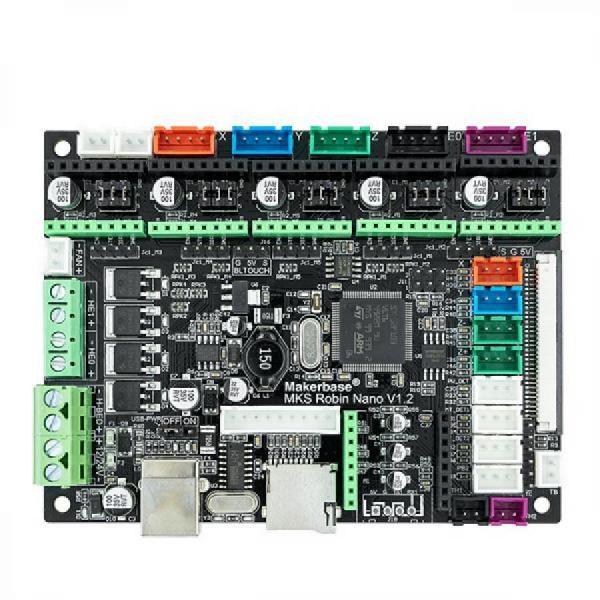 디바이스마트,기계/제어/로봇/모터 > 3D프린터 > 3D 프린터 부품 > 제어보드 및 IC,Makerbase,MKS Robin Nano V1.2 3D 프린터 제어 키트 (TFT35 터치스크린 포함),32비트 ARM 보드 / Marlin 호환 / WiFi 원격 프린팅 / 2.44.3인치 터치 LCD 지원 / G-code 지원 / 외부 드라이버 호환 / 12~24V 입력 / SD카드 펌웨어 업그레이드 / MOSFET 냉각 효과 향상