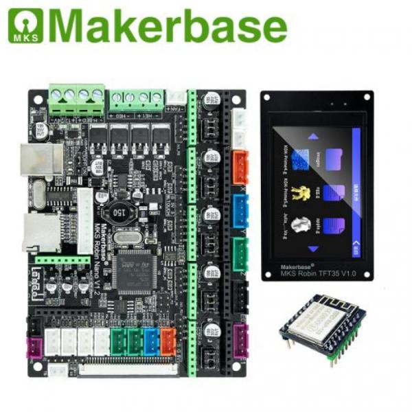 디바이스마트,기계/제어/로봇/모터 > 3D프린터 > 3D 프린터 부품 > 제어보드 및 IC,Makerbase,MKS Robin Nano V1.2 3D 프린터 제어 키트 (TFT35 + Robin WIFI),MKS Robin Nano V1.2 + TFT35 터치스크린 + Robin WIFI 세트 상품입니다.